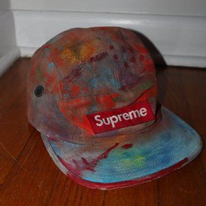 used handpainted supreme hat